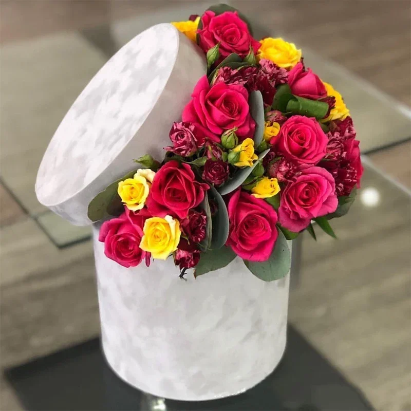 Florist Supply Buckets - Set di 3 Scatole Regalo Rotonde