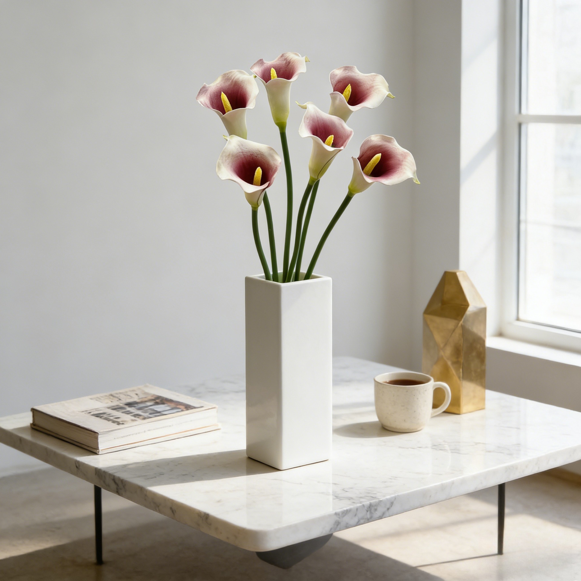 Florist Supp - Fiore Artificiale di Calla a Stelo