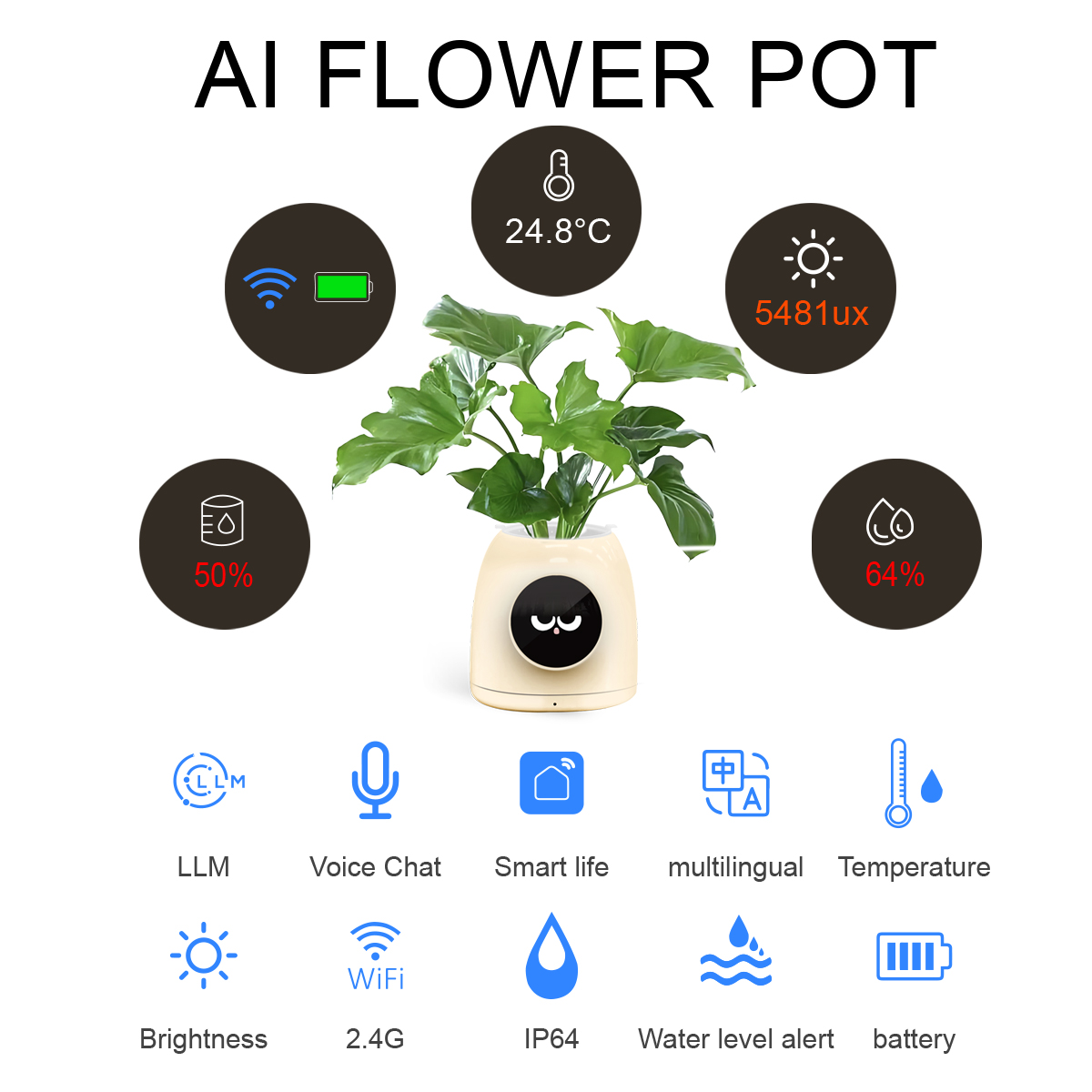 Florist Supp - LINCUKOO Tuya Smart AI Flower Pot